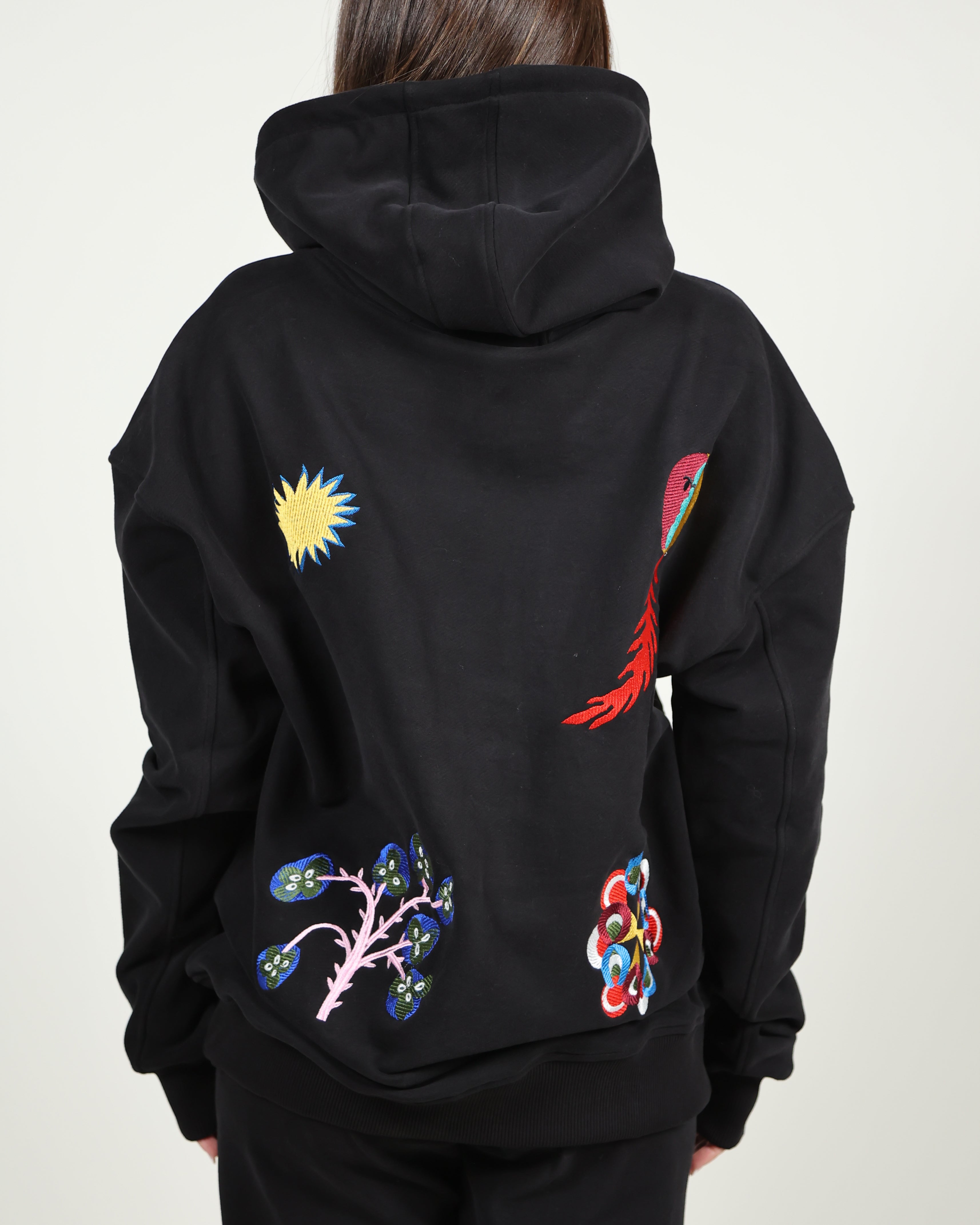 Embroidered Graphic Hoodie