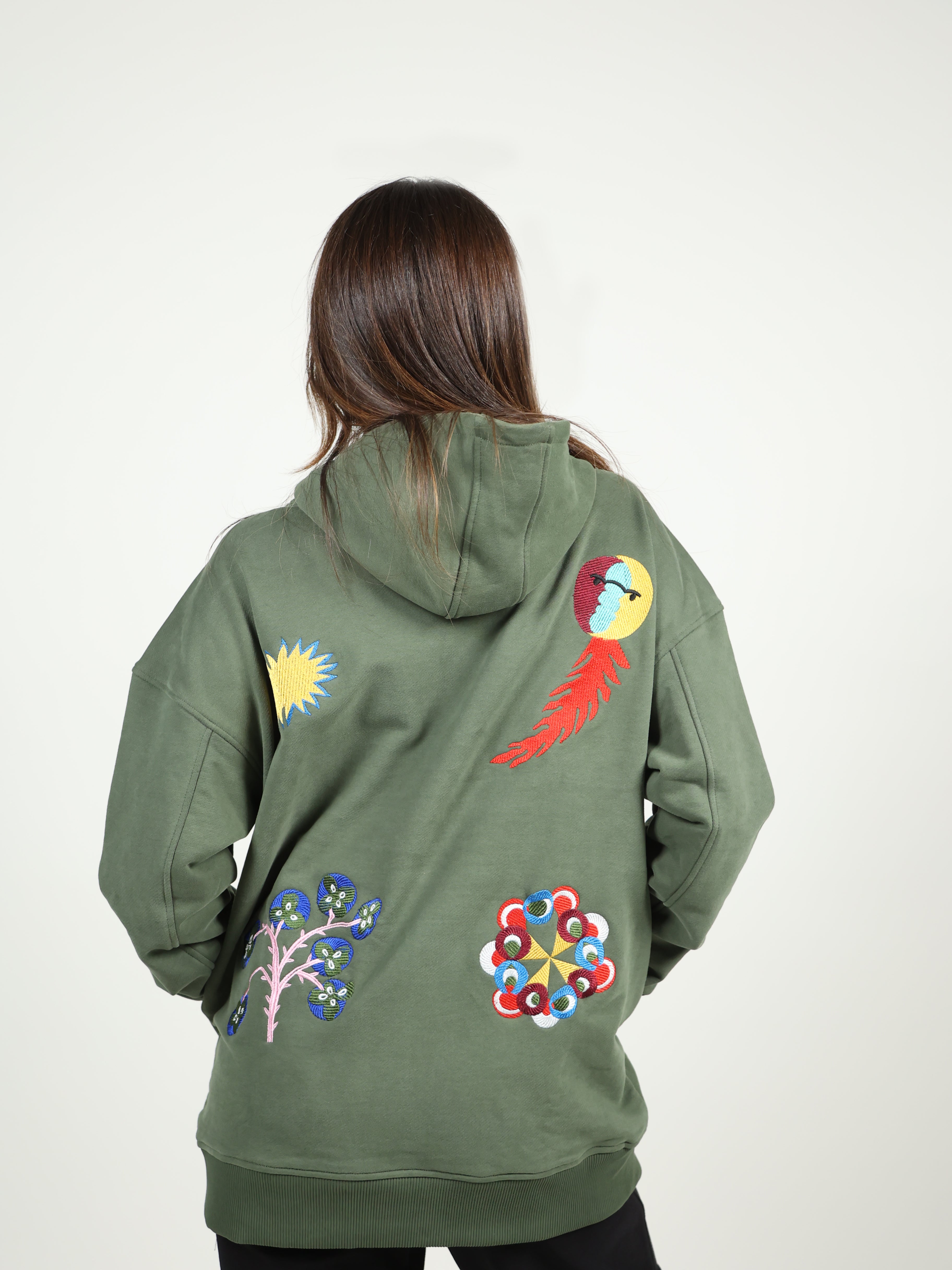 Embroidered Graphic Hoodie