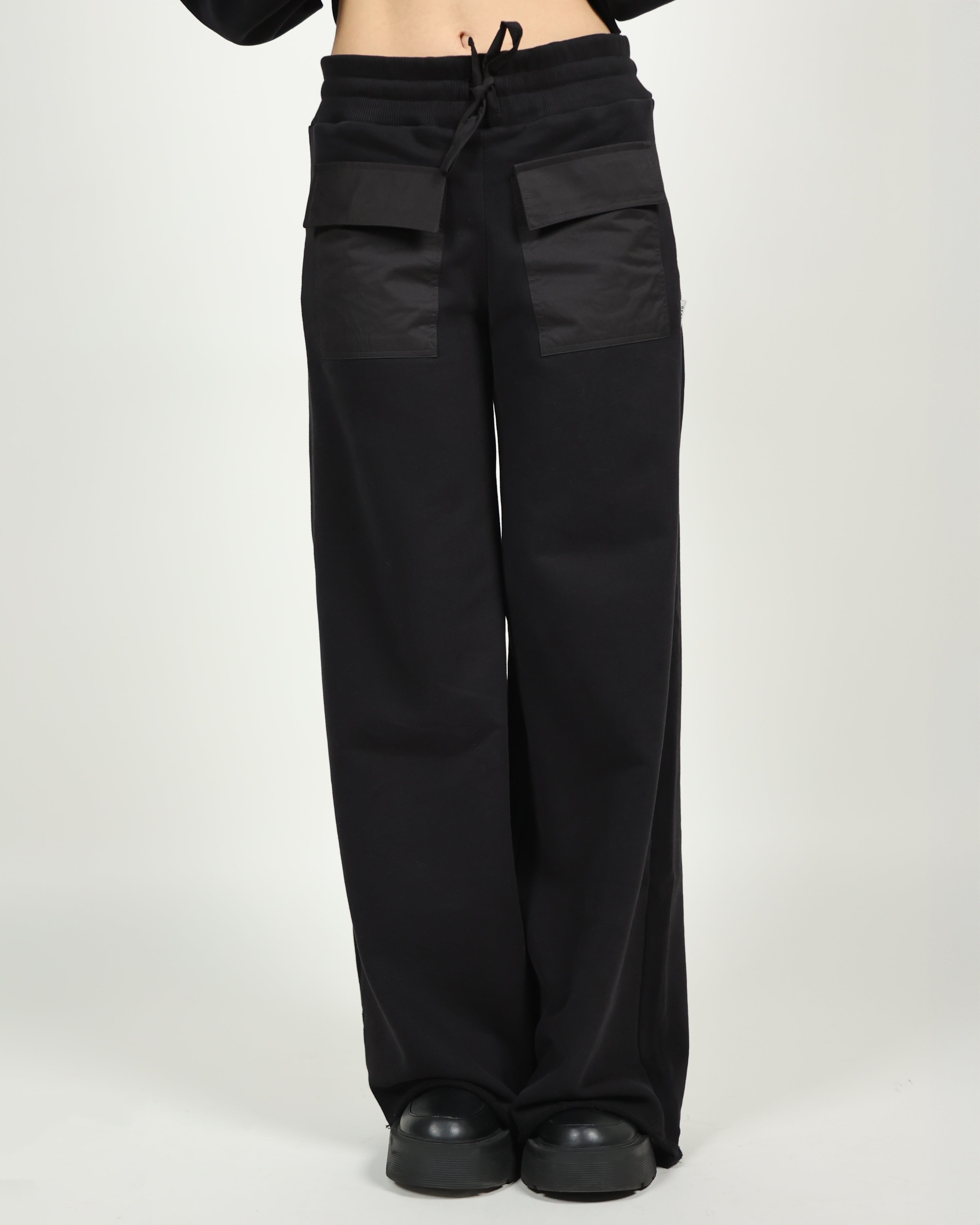 Wide-Leg Parachute Pants