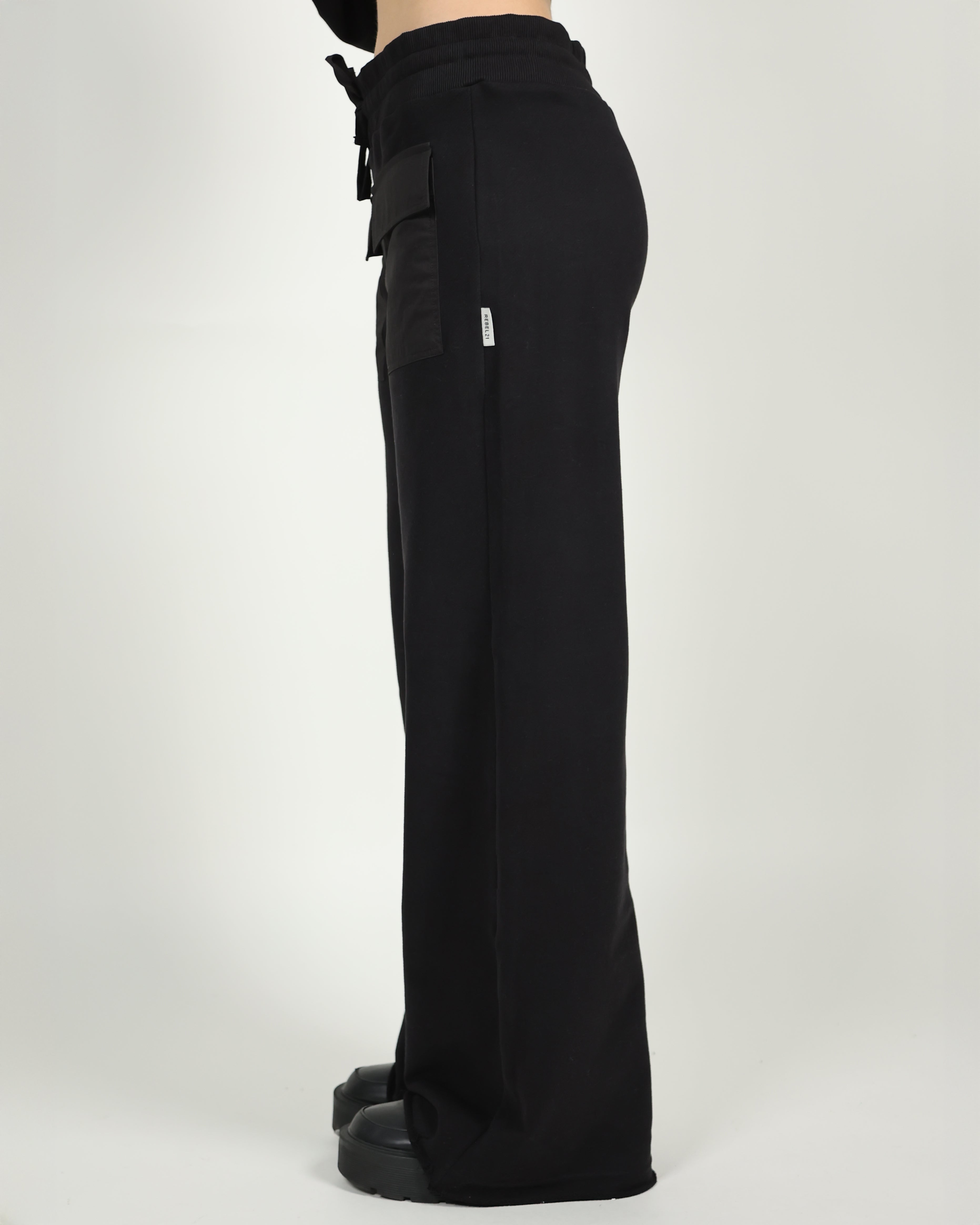 Wide-Leg Parachute Pants